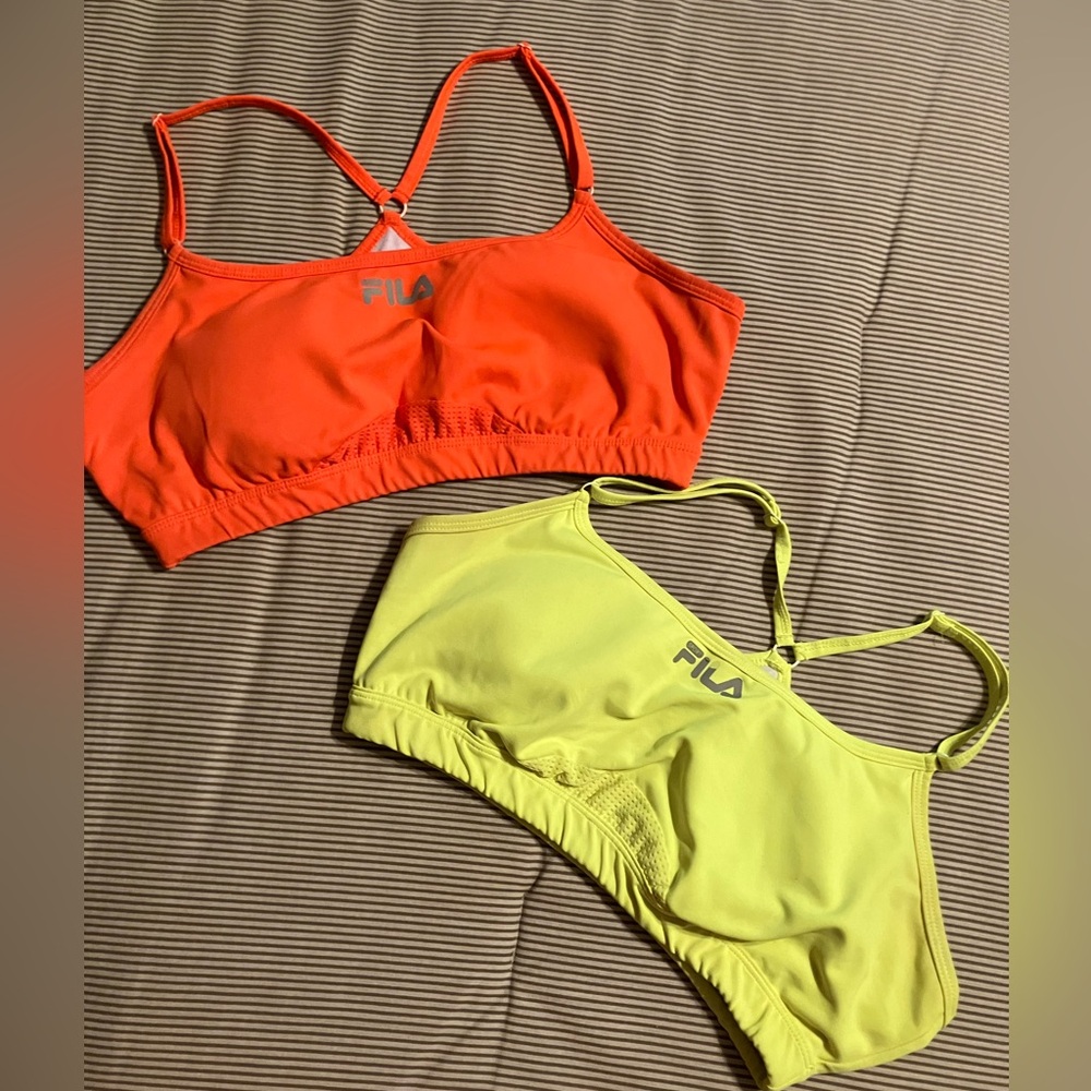 Fila 2-pack thin back racer back sports bras